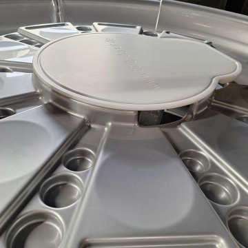 Grilltisch ABS/PMMA silberØ1380xH:104 mm